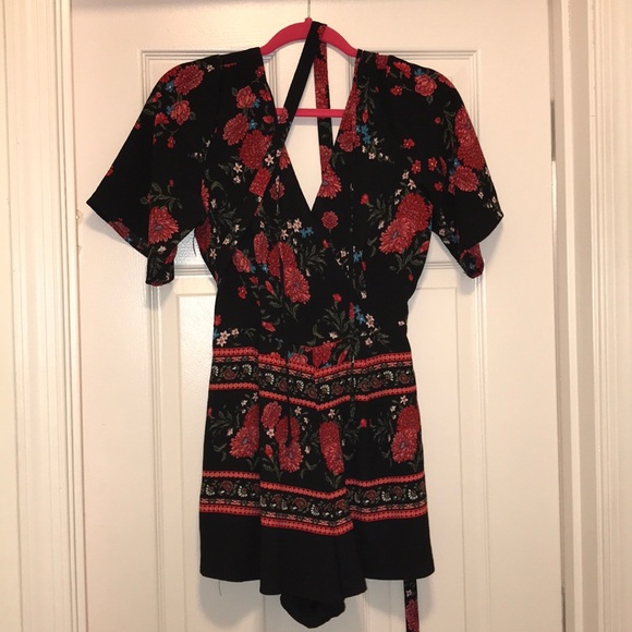 Trixxi Dresses & Skirts - Black floral romper